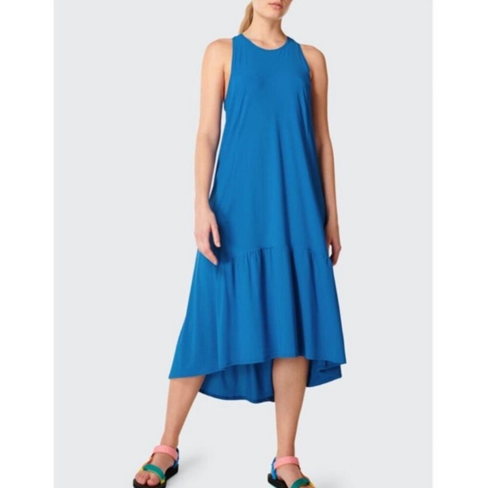Sweaty Betty Explorer Racerback Midi Dress Blue Athleisure Size‎ L - Picture 8 of 12